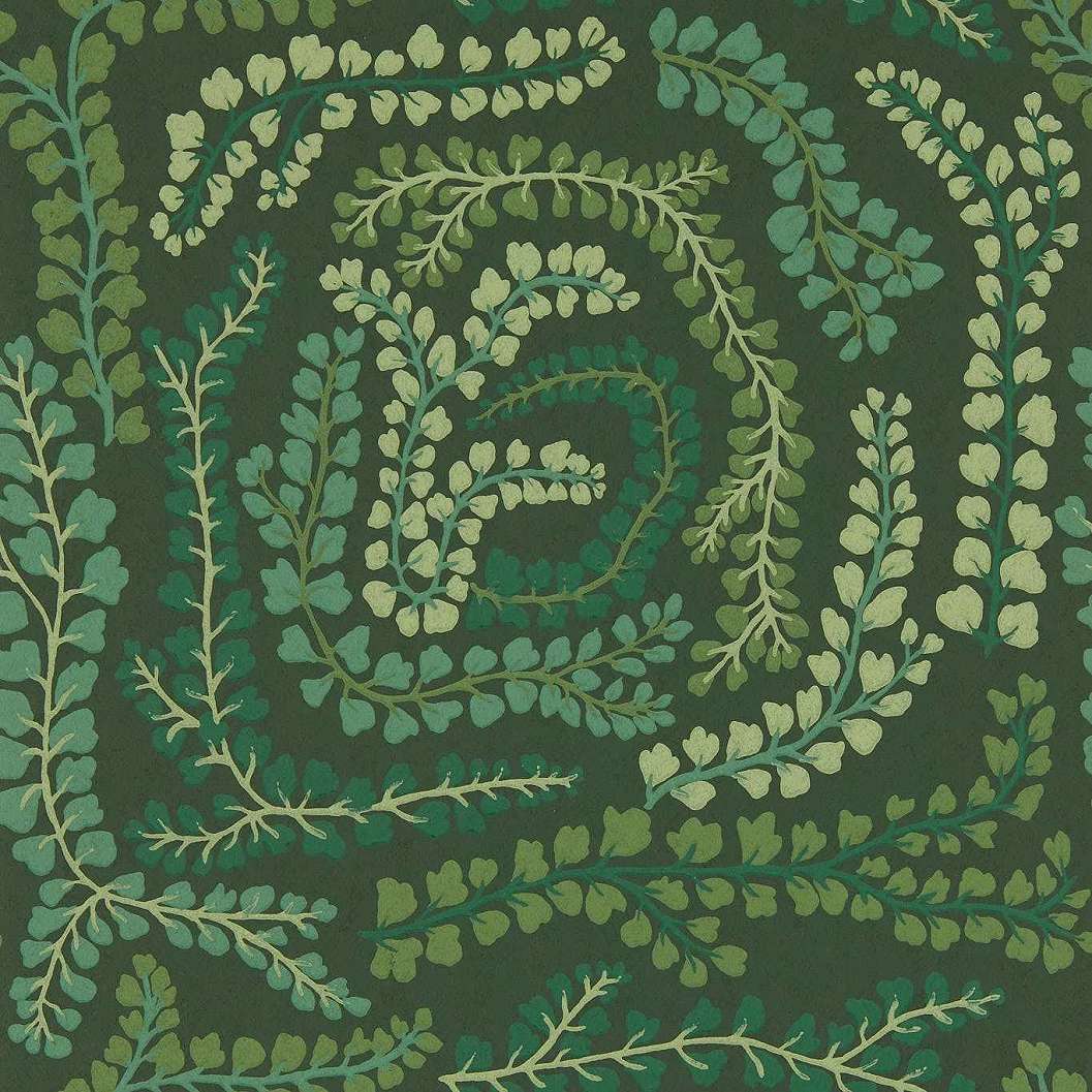 Harlequin luxus dekor tapéta zöld inda levél mintával