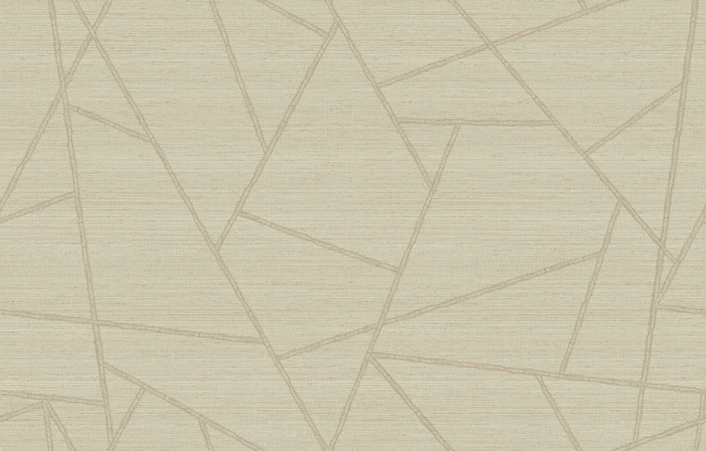 100cm olasz vinyl tapéta natur textil szőtt geometrikus mintával