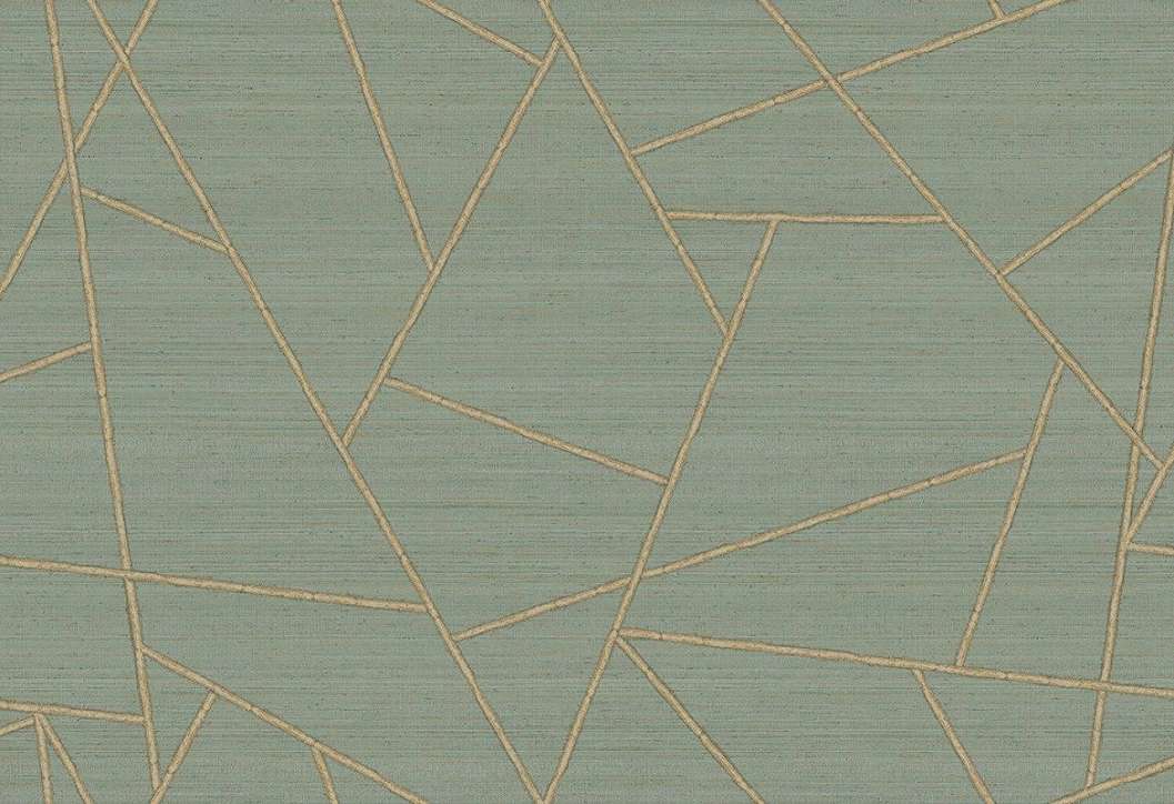 100cm széles halványkék geometrikus design tapéta
