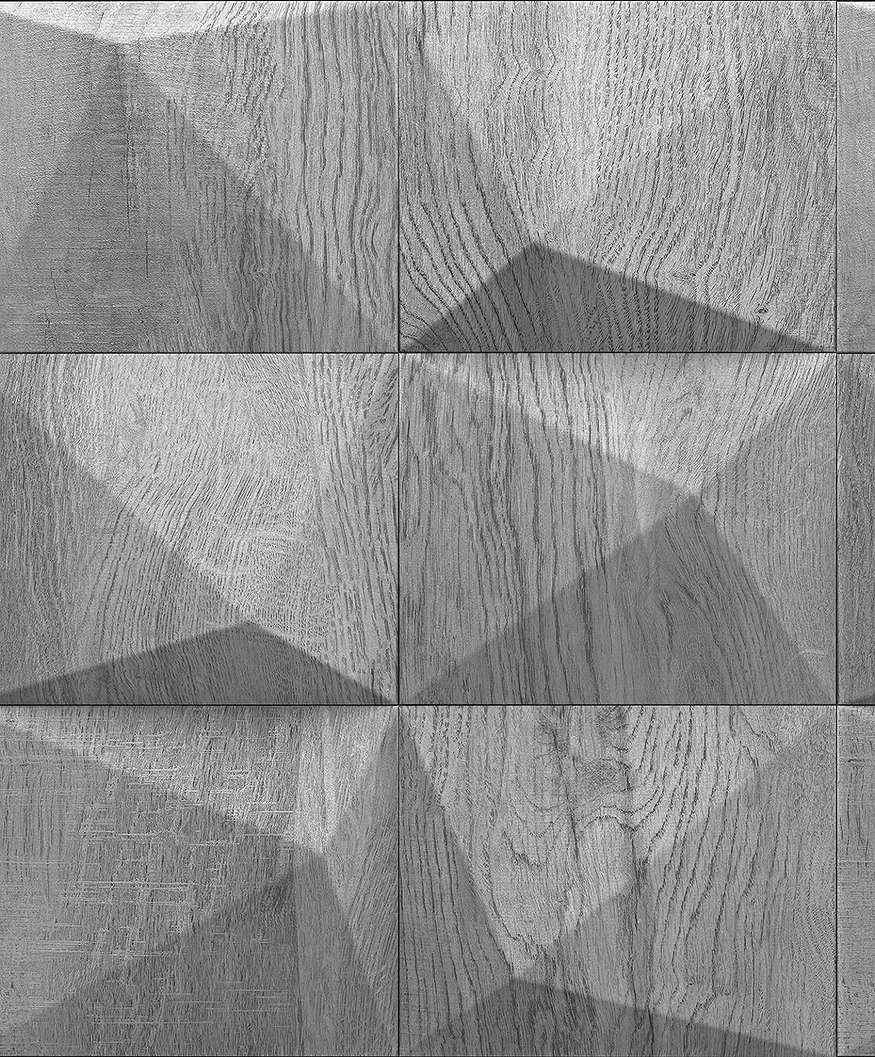 3d fa geometria mintás szürke design tapéta