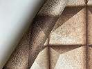 3D geometrikus betonhatású fényes felületű high-tech vlies vinyl dekor tapéta