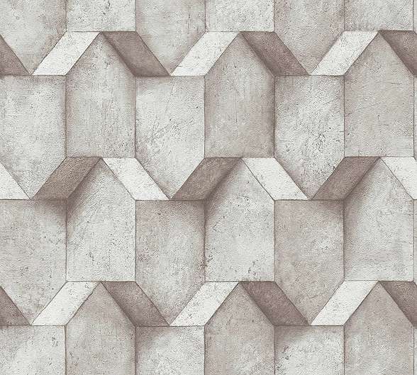 3D hatású dekor tapéta geometrikus mintával