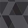 3D hatású geometria mintás grafit fekete színű design tapéta
