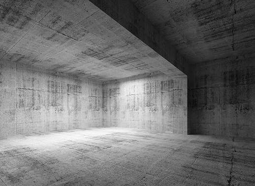3D hatású poszter tapéta lof stílusú betonszoba mintával