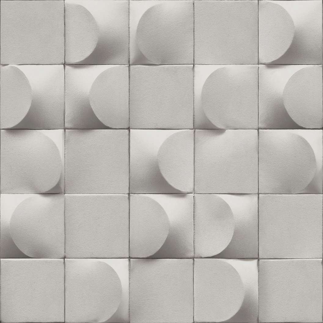 3D hatású szürke geometrikus dekor tapéta mosható