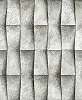 3Dhatású geometrikus kő mintás világosszürke színű elegáns design tapéta