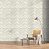 3Dhatású geometrikus mintás beige színű elegáns design tapéta