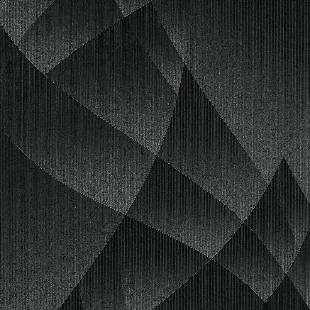 Absztrakt modern geometria mintás fekete design tapéta