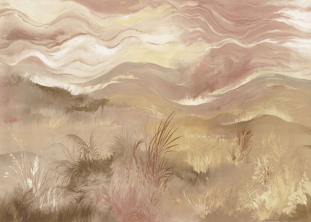 Absztrakt tájkép mintás vlies fotótapéta