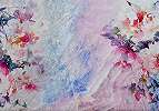 Akvarell hatású színes virágmintás fali poszter 368x254 vlies