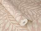 Akvarell levél mintás dekor tapéta barna és beige színben