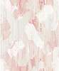 Akvarell mintás dekor tapéta rózsaszín színben