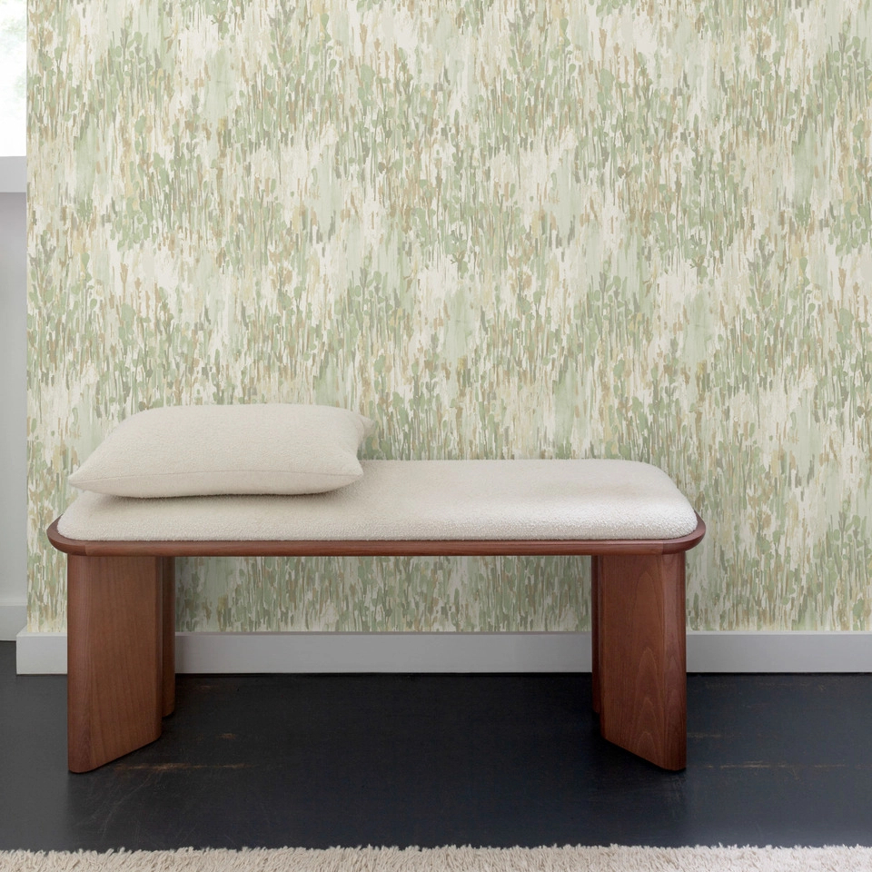 Akvarell pasztell zöld dekor tapéta mosható