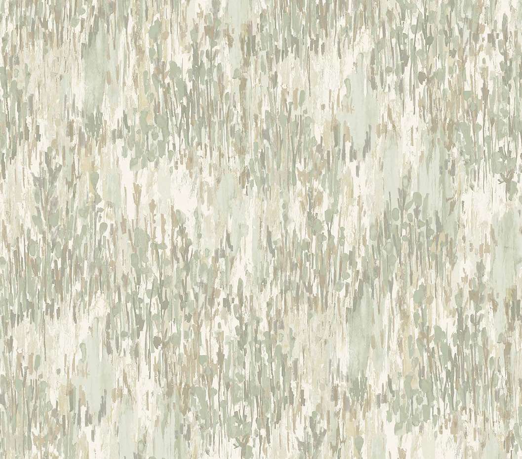 Akvarell pasztell zöld dekor tapéta mosható