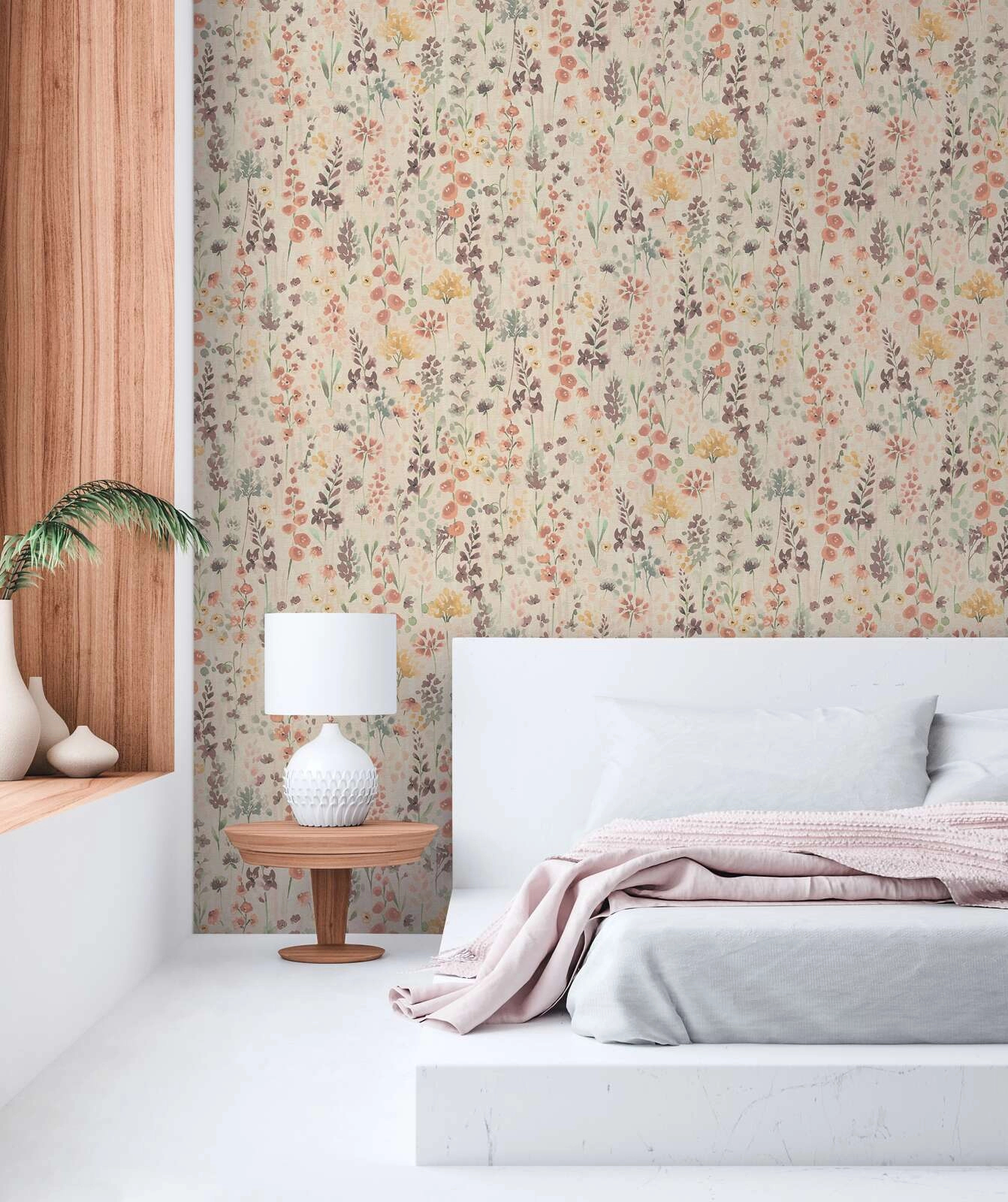 Akvarell virág mintás design tapéta