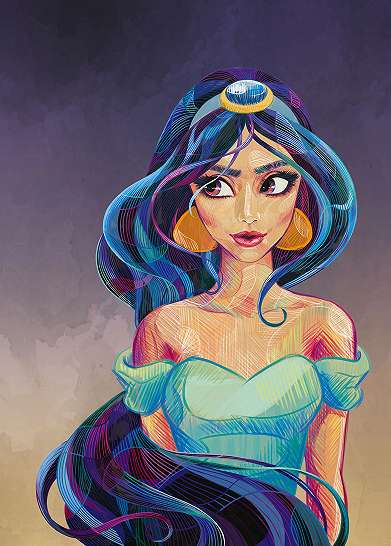 Aladin Jázmin hercegnő vlies fali poszter
