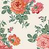 Angol dekor tapéta akvarell rózsa mintával