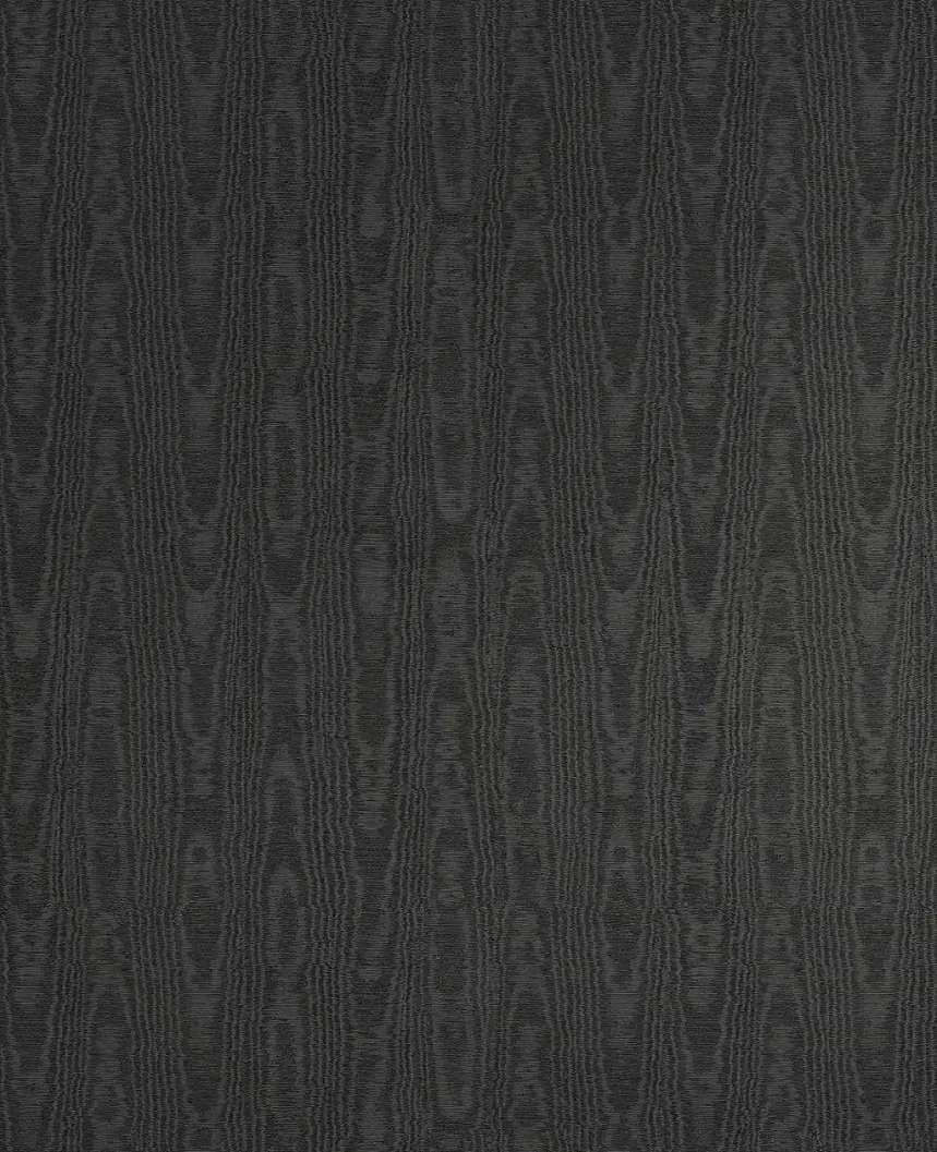 Angol dekor tapéta selyemfényű faerezet mintával fekete színben