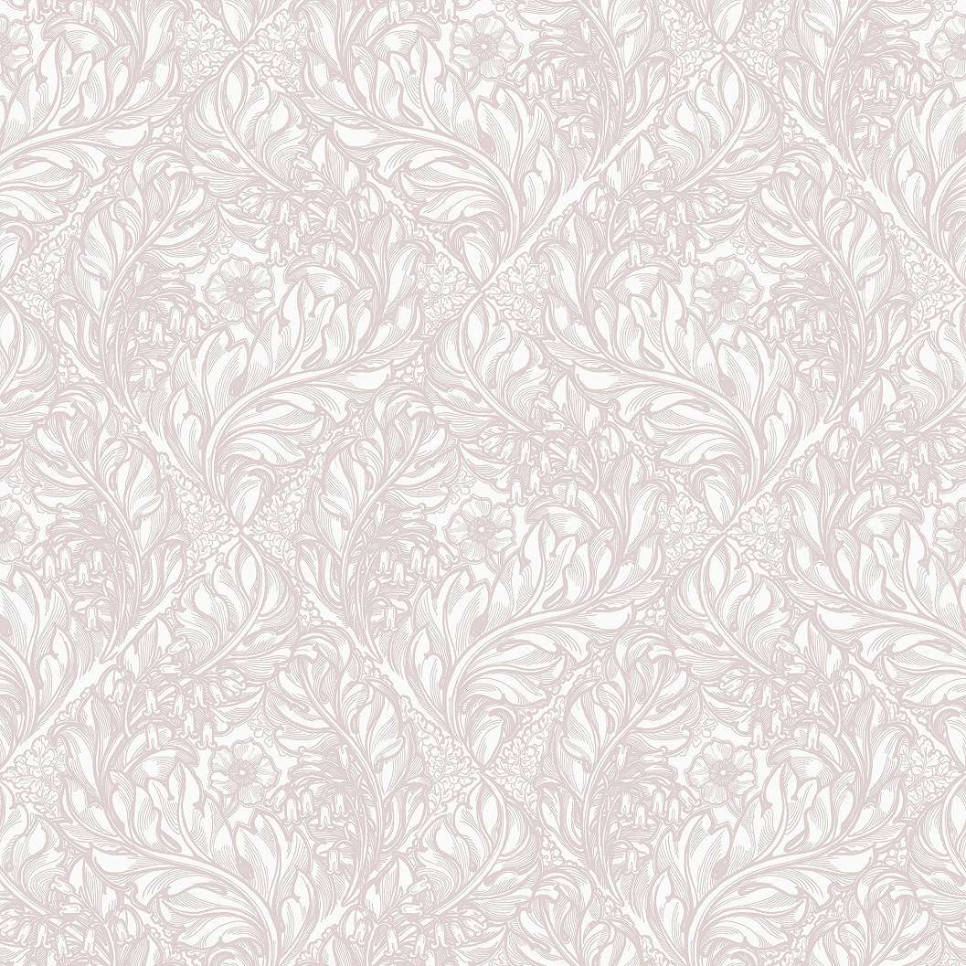 Angol dekor tapéta szecessziós virág mintával beige színben