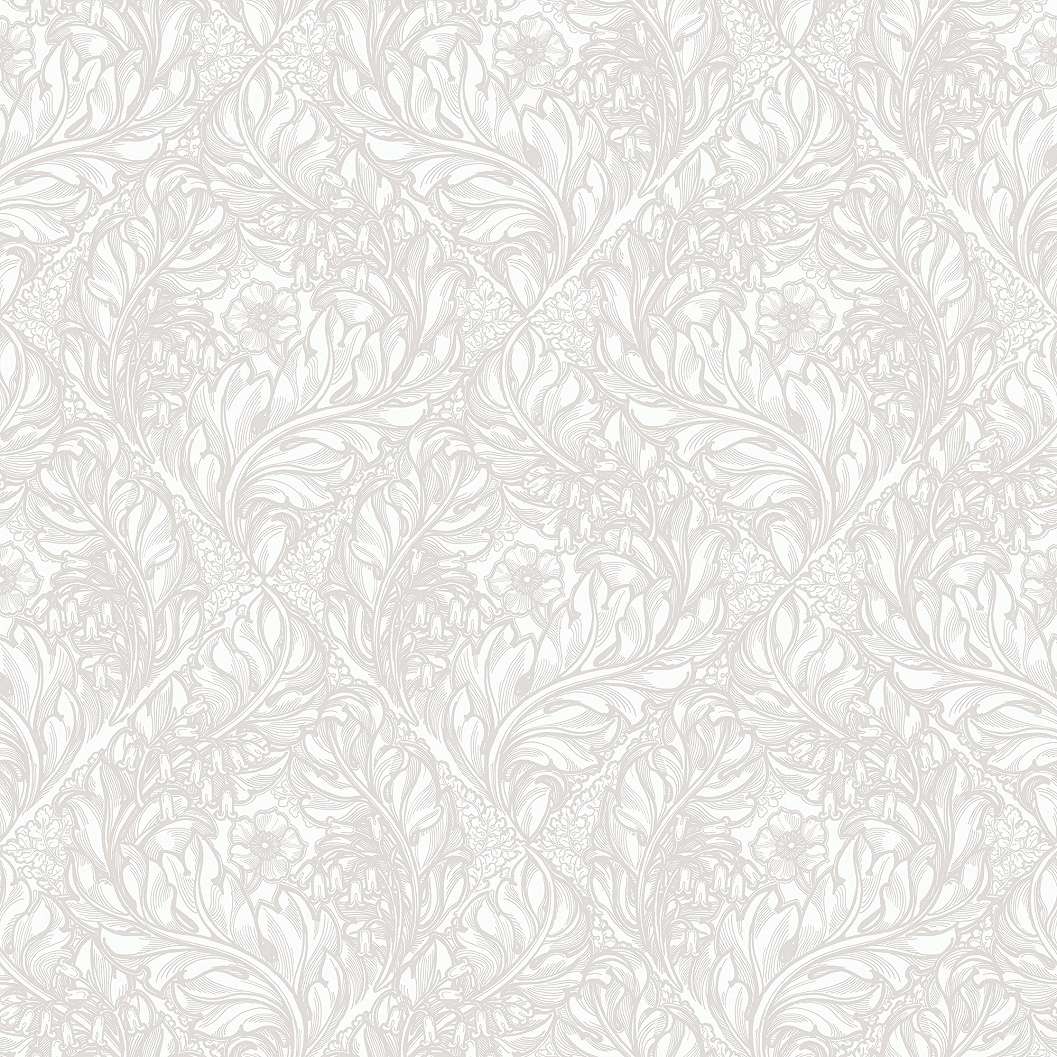 Angol dekor tapéta szecessziós virág mintával homokkő színben