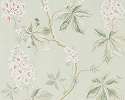 Angol Sanderson dekor tapéta gesztenyefa ág mintával zöld színben