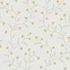 Angol Sanderson dekor tapéta virág mintával szürke és arany színben