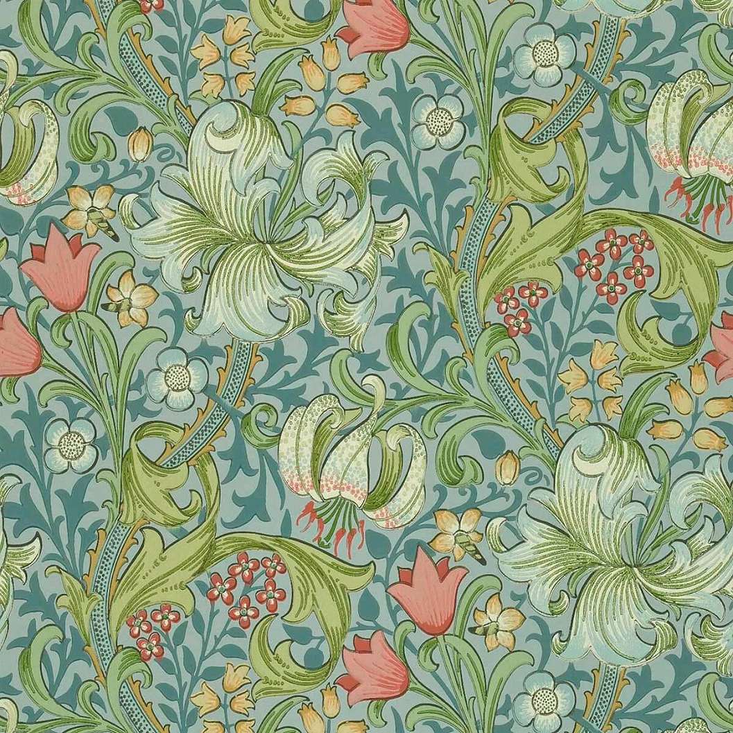 Angol viktóriánus William Morris design tapéta