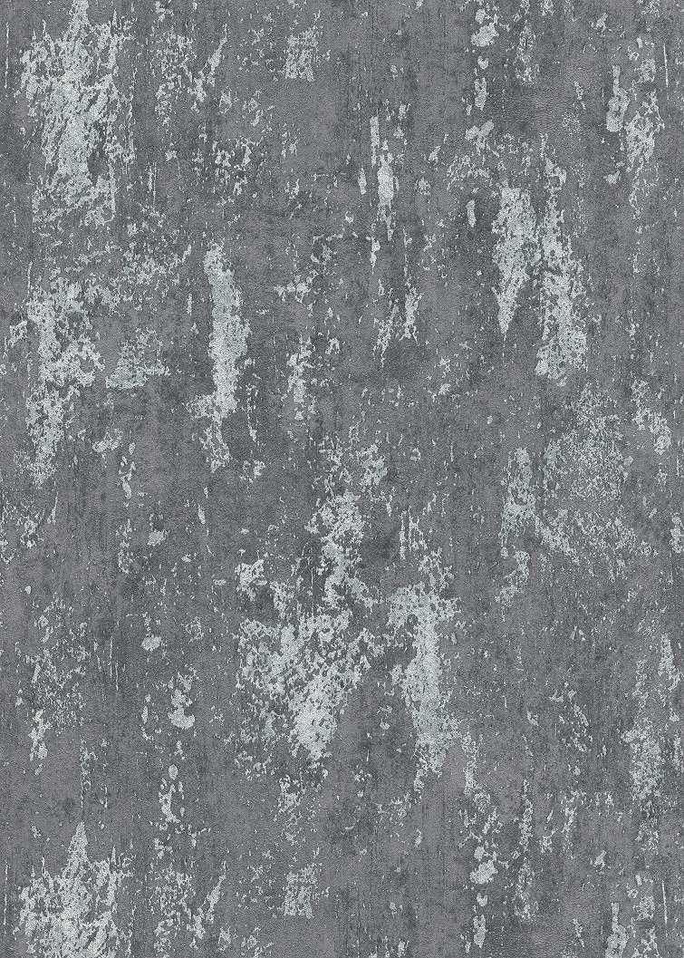 Antik ezüst szürke koptatott fal hatású vlies dekor tapéta