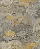 Antik hatású koptatott beton mintájú citron és narancssárga színű tapéta