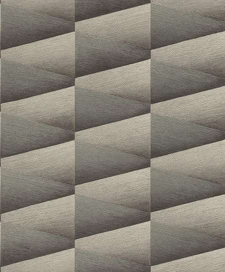 Antracit szürkés design tapéta strukturált geometrikus mintával