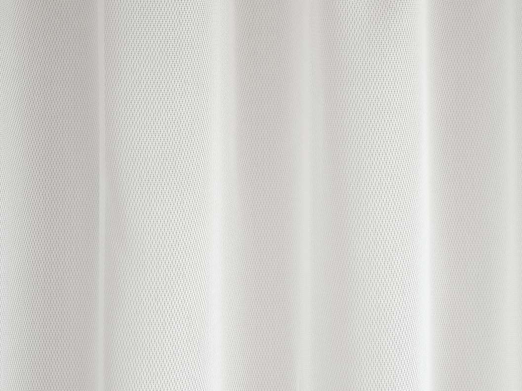 Apró geometria mintás fényáteresztő függöny textil fehér színben