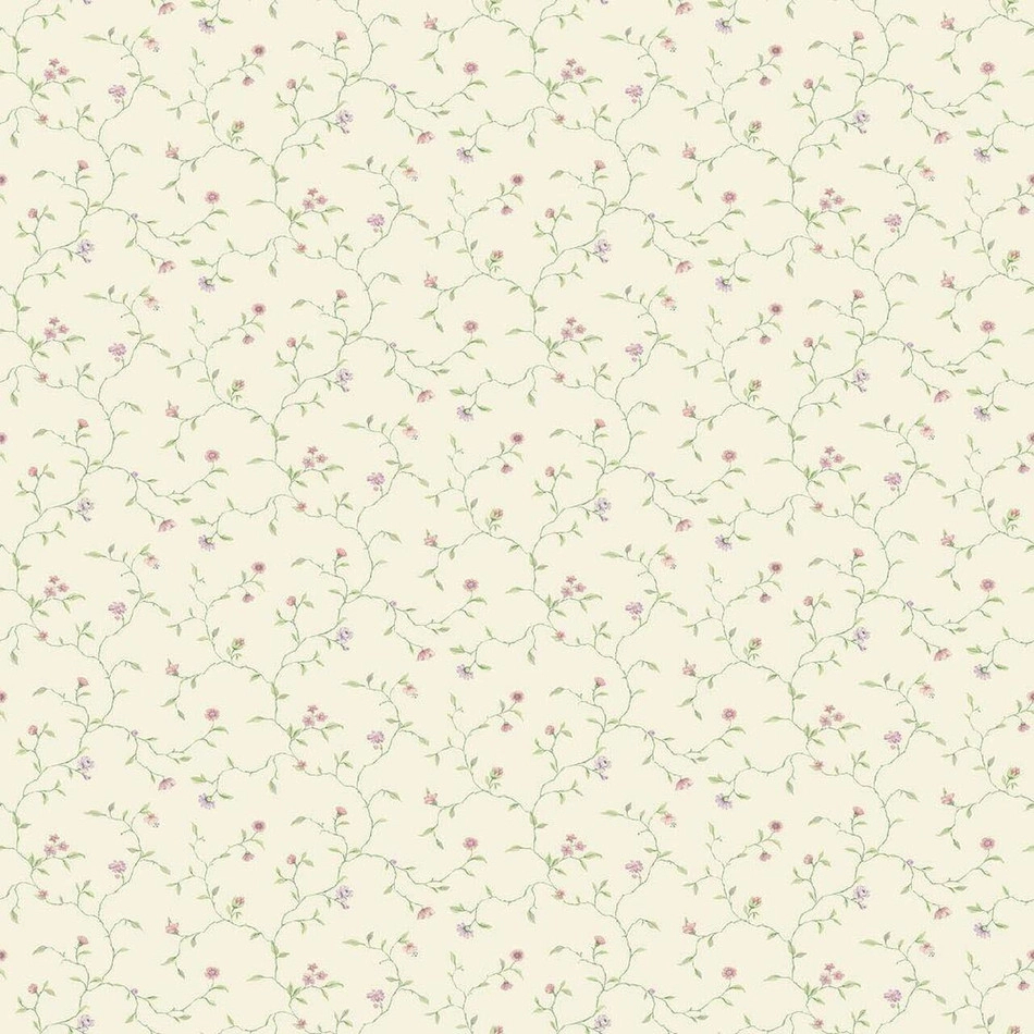 Apró provence virág inda mintás vinyl tapéta