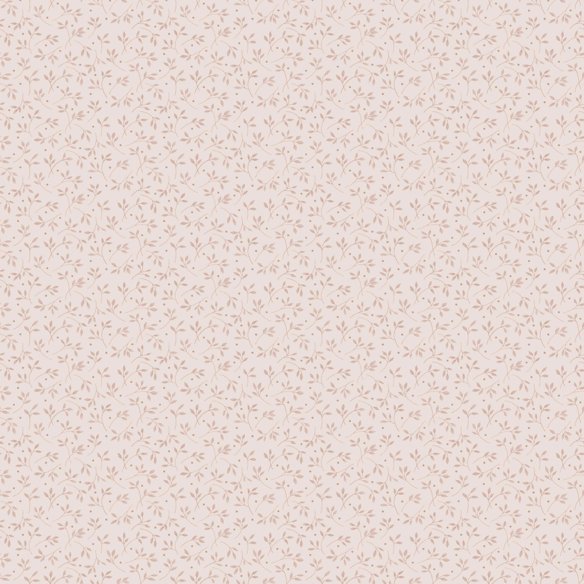 Apró retro levél mintás halvány rózsaszín design tapéta