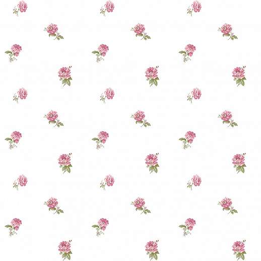 Apró rózsaszín rózsa mintás provance design tapéta
