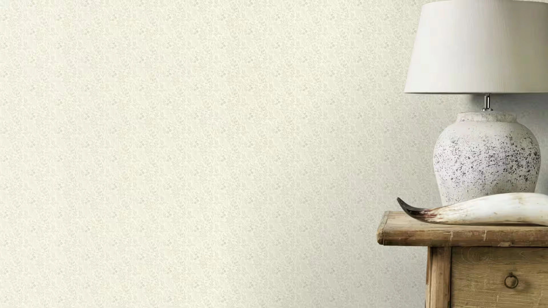 Apró virág mintás dekor tapéta krém és beige színben