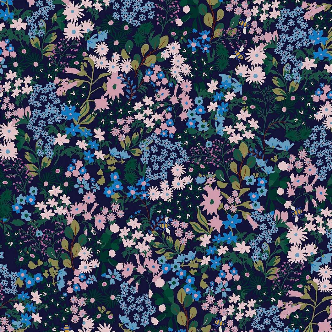 Apró virágos mintás vlies angol design tapéta