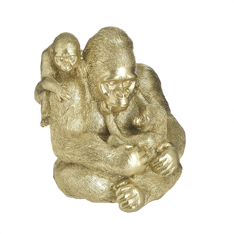 Arany gorilla asztali dekoráció