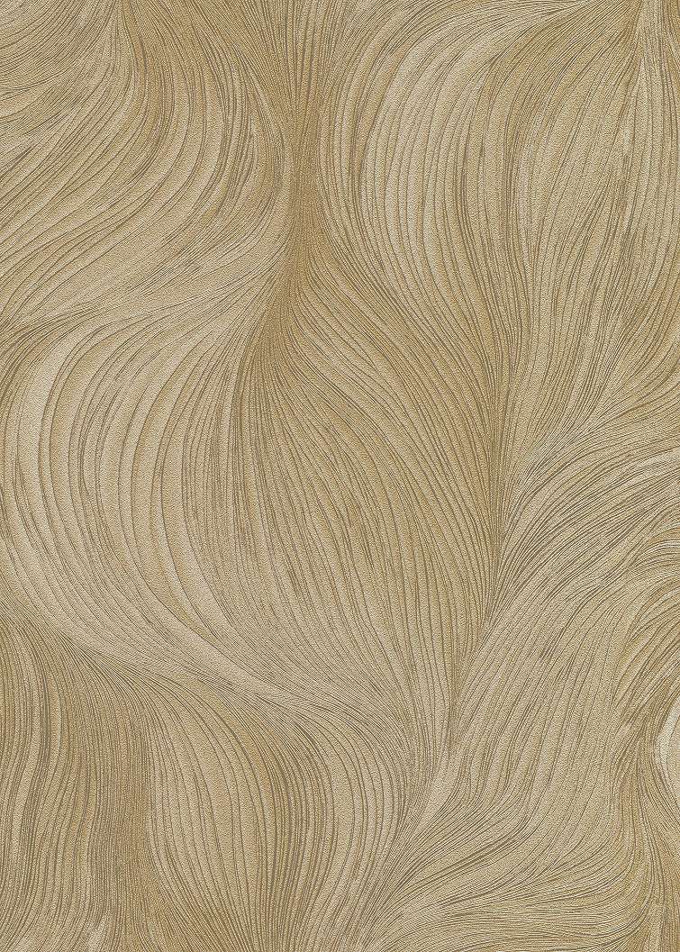 Arany hullám mintás modern dekor tapéta