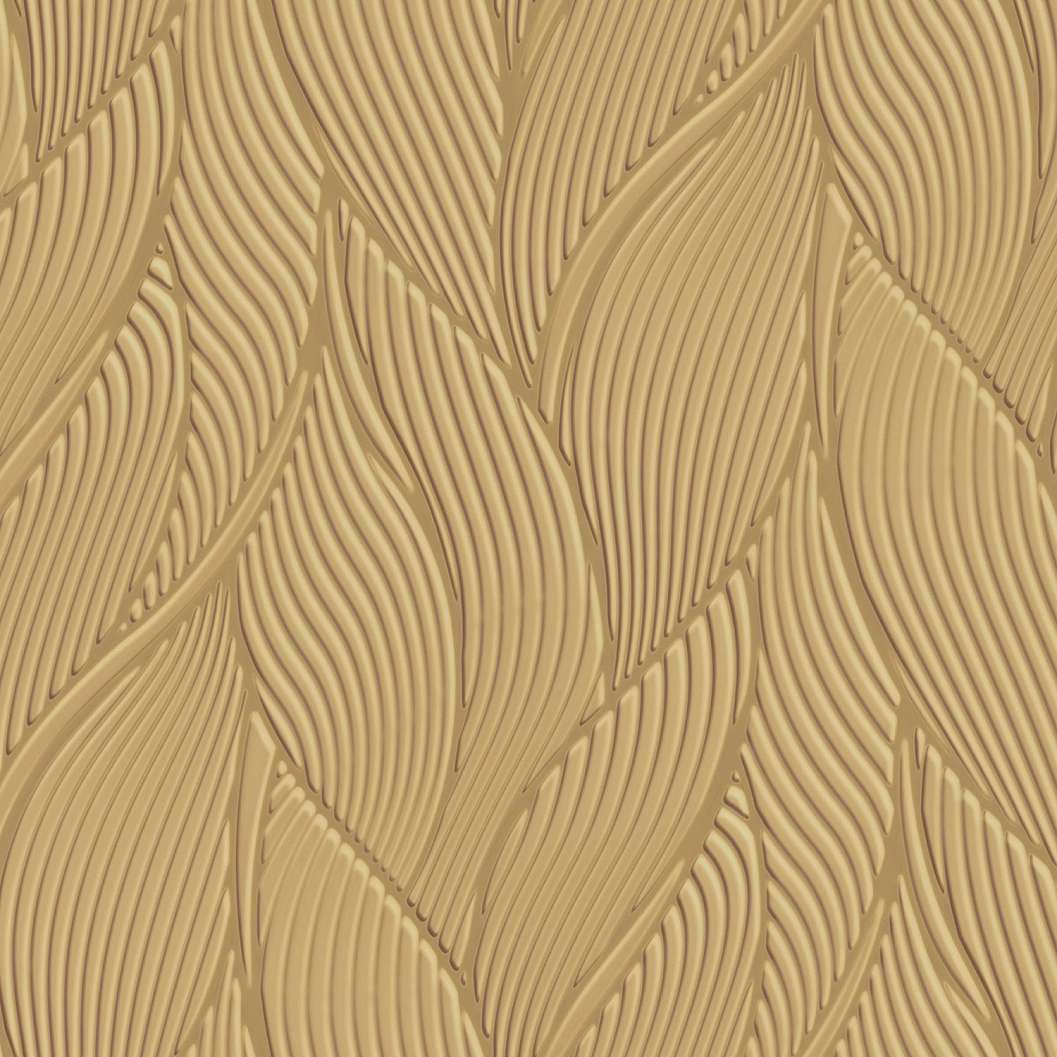 Arany olasz tapéta elegáns anyagában mintás leveles mintával 70cm széles