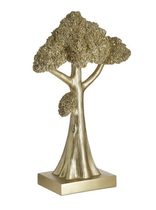 Arany színű fa asztali dekoráció