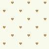 Arany színű szívecske mintás gyerek tapéta