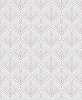 Art deco finom geometrikus design tapéta fehér alapon púder berakásos mintával