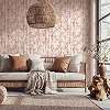 Bambusz mintás beige és narancs színű elegáns design tapéta