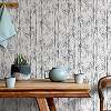 Bambusz mintás fehér és fekete színű elegáns design tapéta