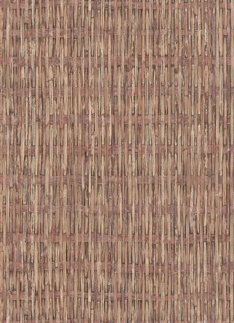 Bambusz mintás tapéta barna színben