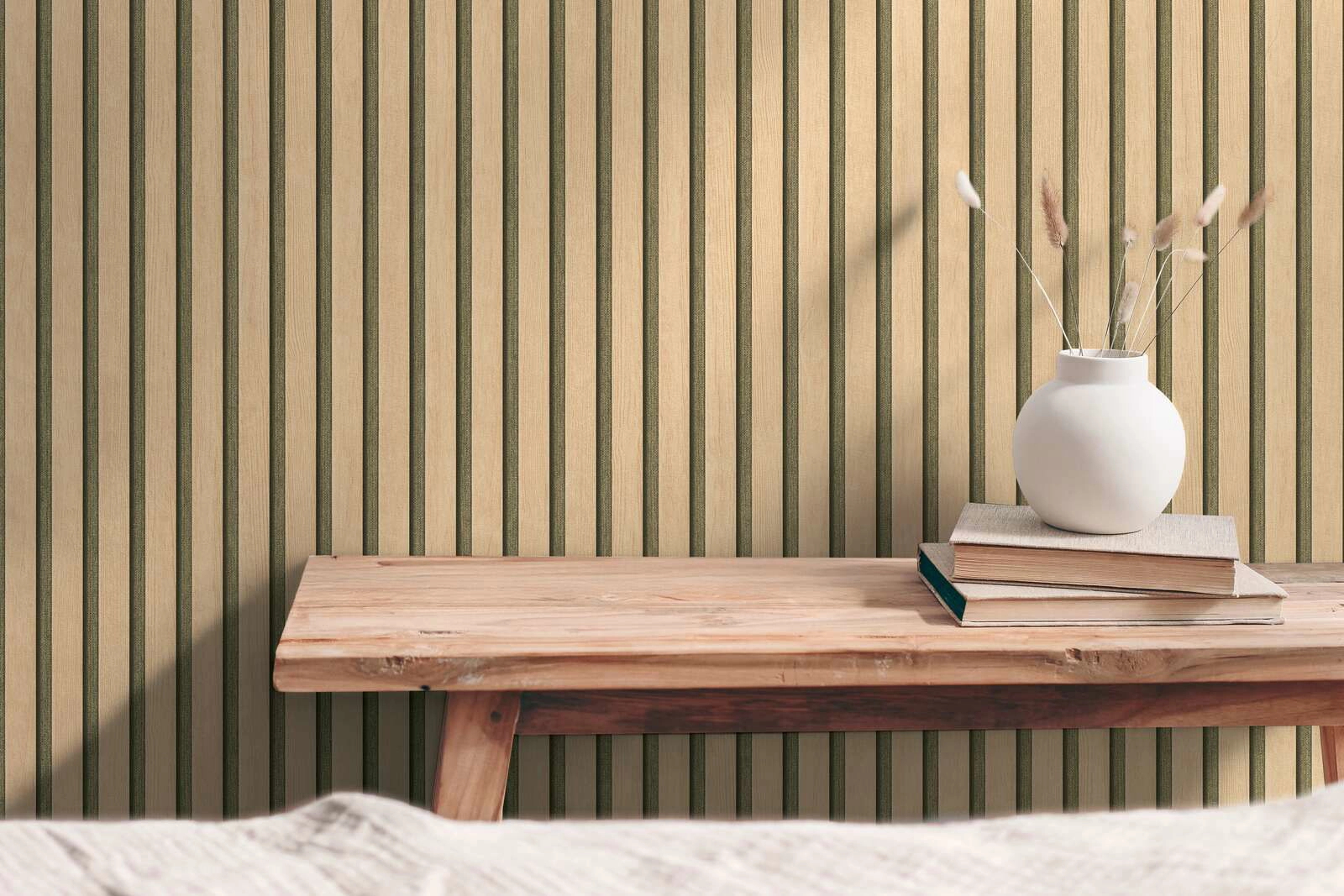 Barna dekorléc mintás vinyl dekor tapéta