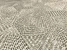 Barna geometrikus mintás vlies tapéta textil szőtt hatású mintával