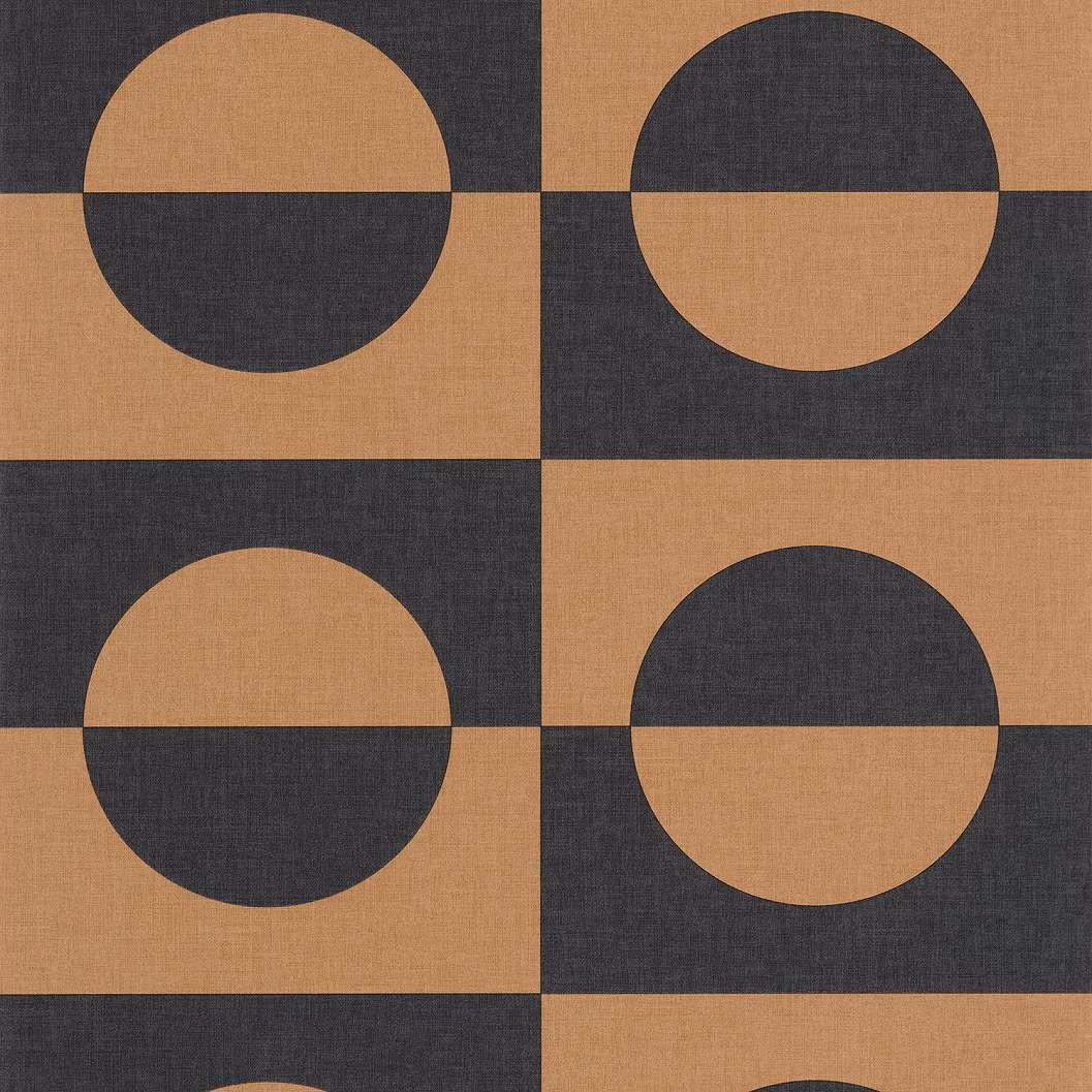Barna retro tapéta geometrikus mintával textiles struktúrával