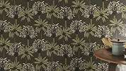 Barna trópusi pálma mintás modern vlies dekor tapéta