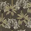 Barna trópusi pálma mintás modern vlies dekor tapéta